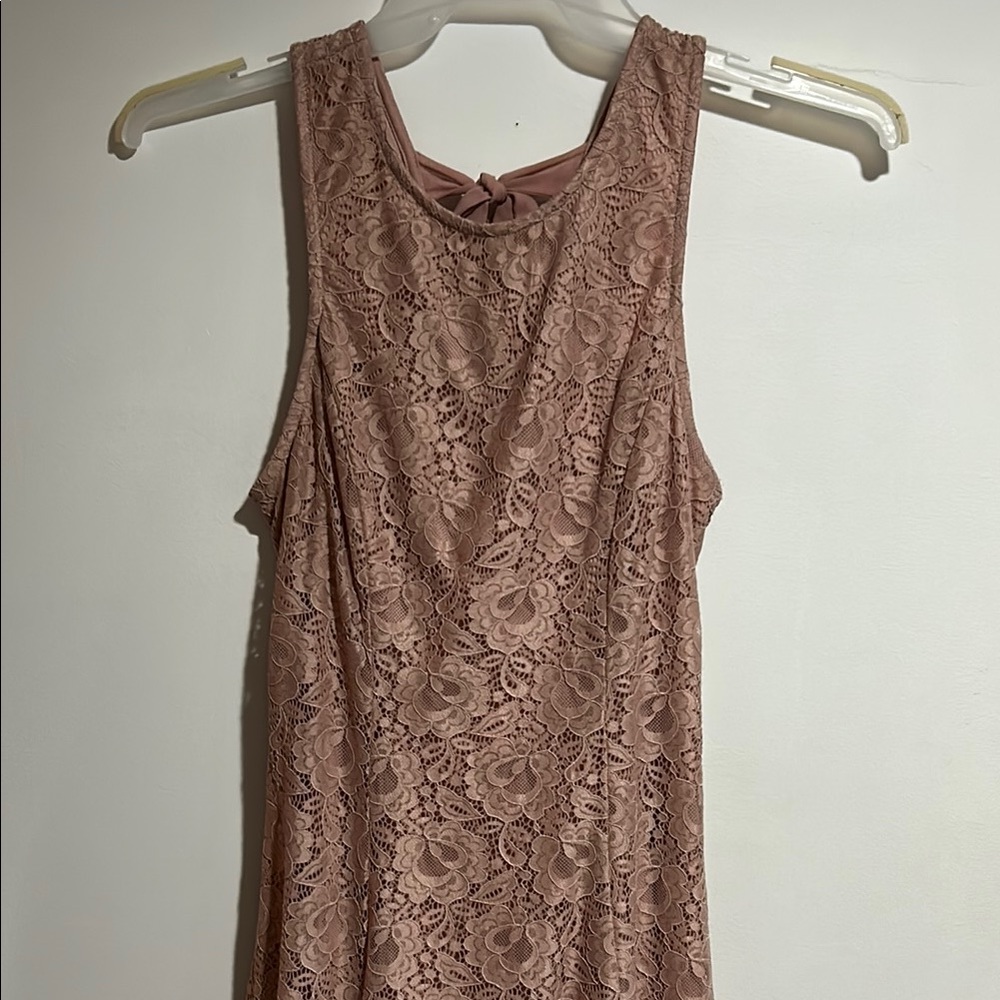 Speechless Elegant Pink Lace Sleeveless Dress